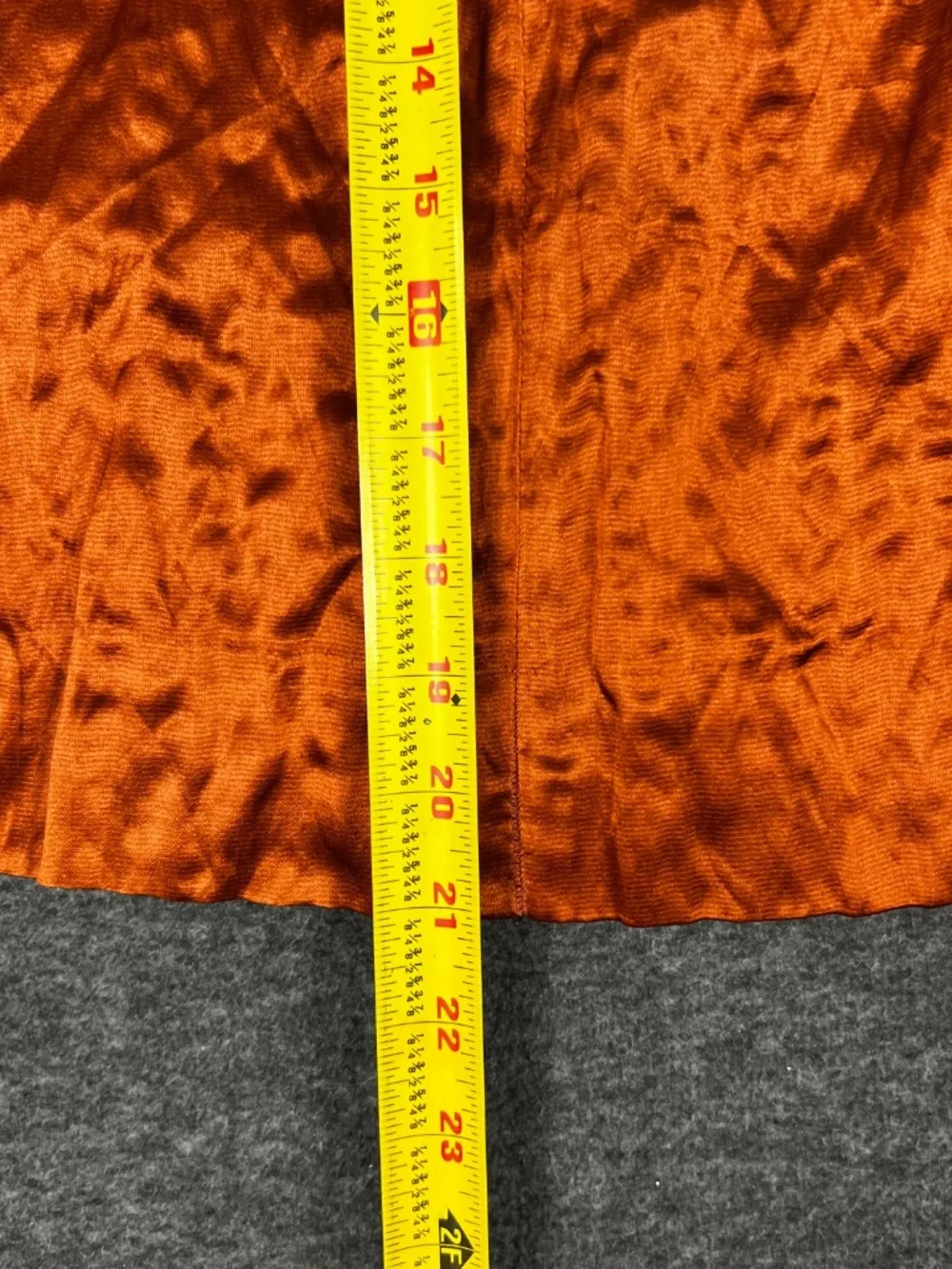J. Crew Silk Metallic Mini Skirt Size 6 Mid Rise Burnt Orange Pleated Pockets